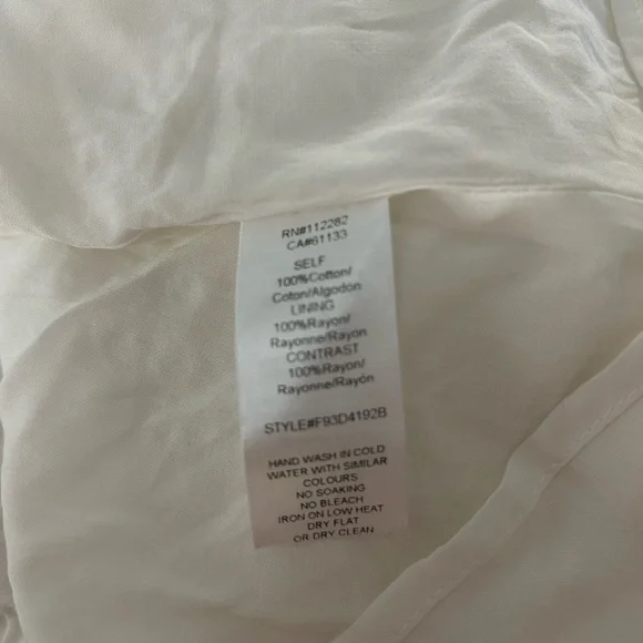 ADELYN RAE White JANELLA Eyelet Maxi Dress Size M BUTTON DOWN - Picture 11 of 12